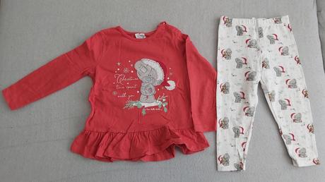 Vianočné pyžamko/úpletová súprava 86, tiny ted,86