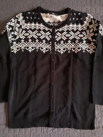 Vianočný sveter čierny, bonprix,40