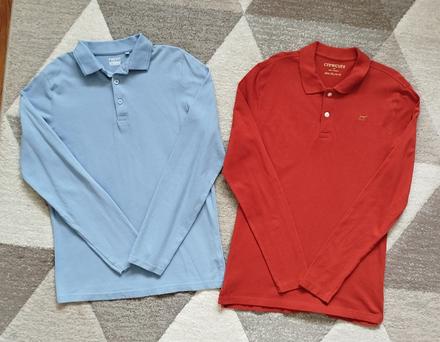 Pólo s dlhým rukávom 2ks - top stav, next,164