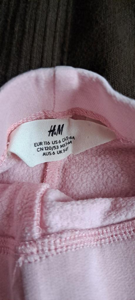 Zateplené legíny, h&m,116