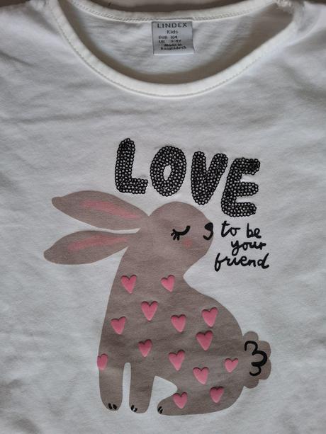Tričko lindex zajačik, lindex,110
