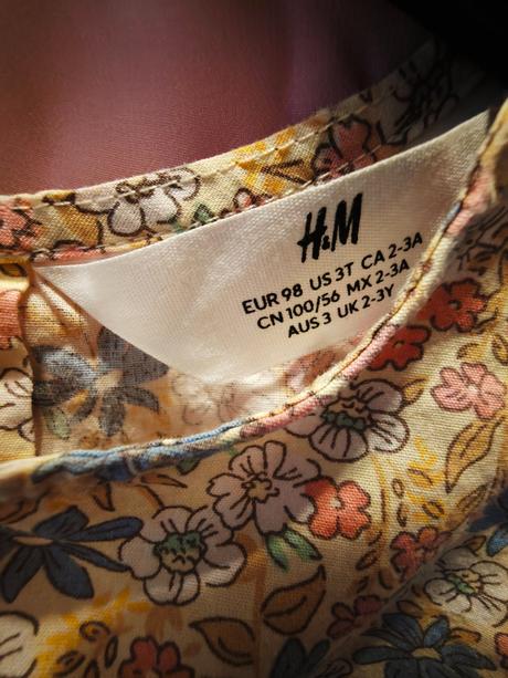 Letné šaty, h&m,98