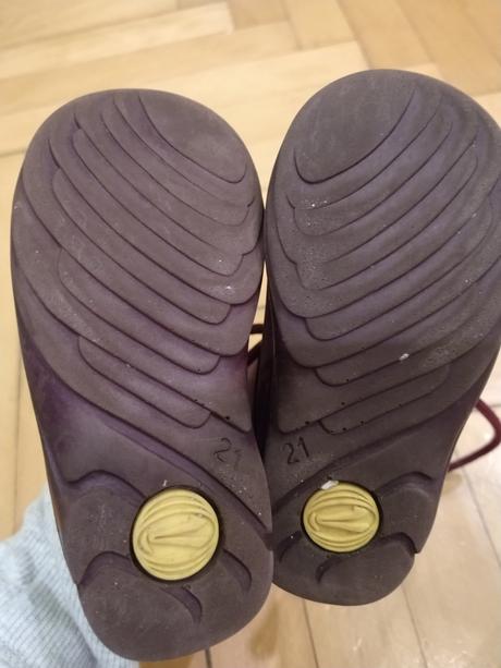 Fialové celoročne topanky, 21