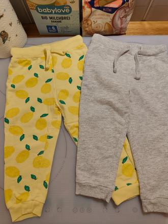 2x bavlnené tepláky, sinsay,92