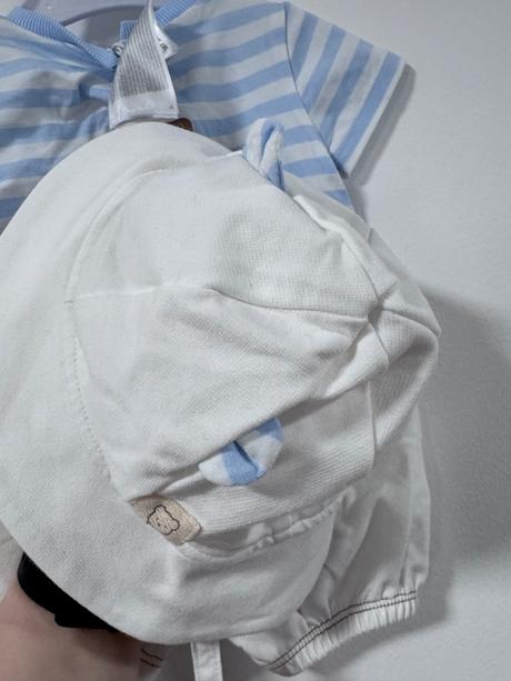 Mayoral baby set body s medvedíkom + klobúčik, mayoral,56