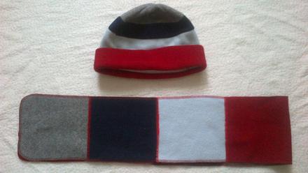 Čiapka a dlhý šál farebnej kmbinácie, veľ.116-146, 146