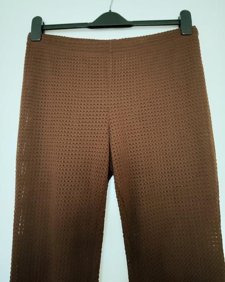 Zvonové  "pletené" nohavice, h&m,l