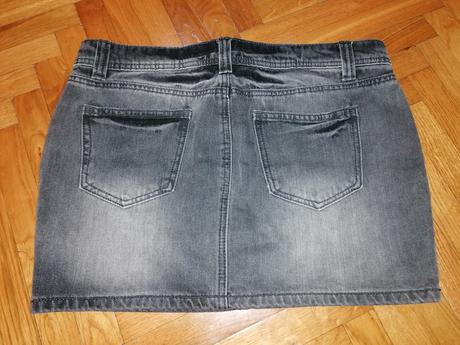 Riflová mini sukňa, amisu,38