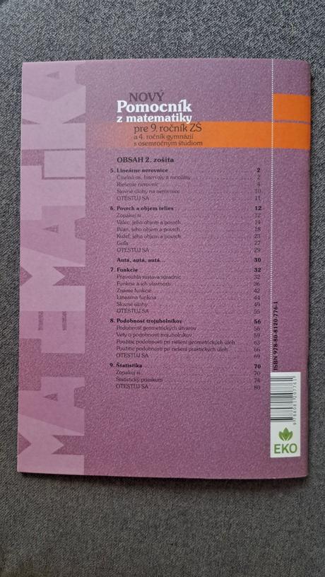 Pomocník z matematiky 2. časť pre 9.ročník,