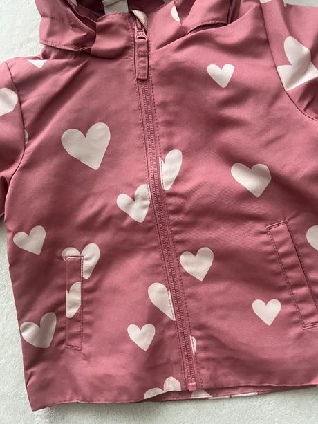 Bunda so srdiečkami, h&m,86