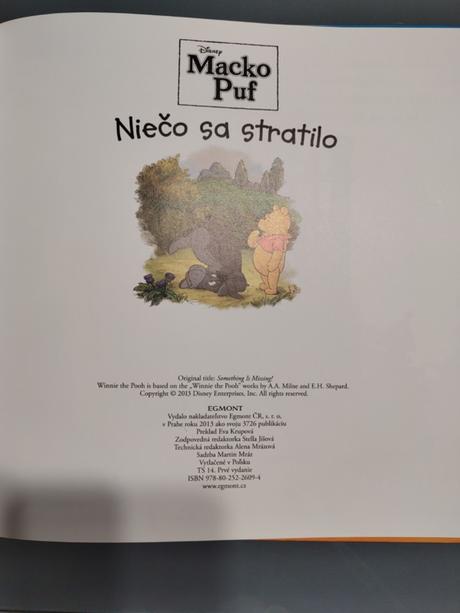 Macko puf niečo sa stratilo, 