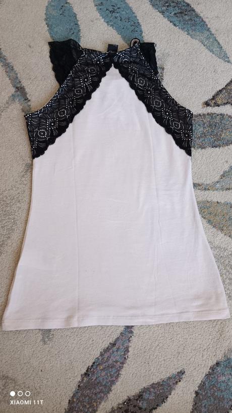 Dámsky top s čipkou, veľ. s 36, h&m,s