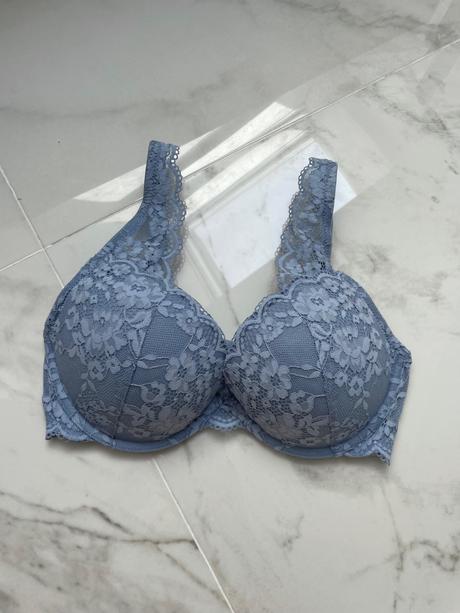 Modrá čipkovaná podprsenka, lindex,75d