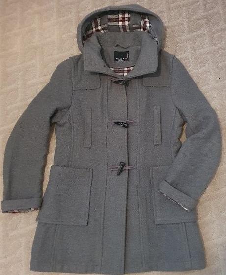 Sivý kabát fishbone, fishbone,l