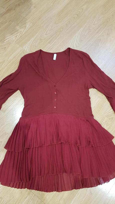 Bordová blúzka / tunika v. m, amisu,m