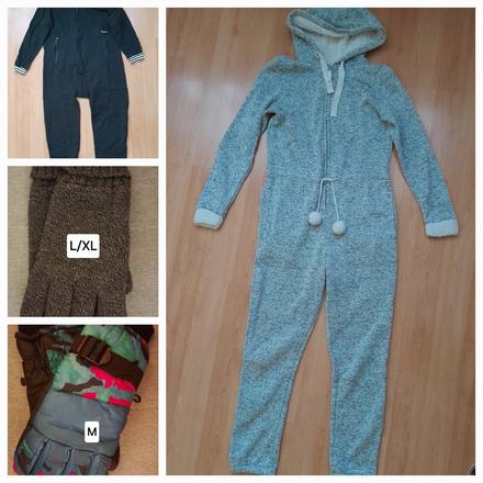 Dievčenský a chlapčenský overal a 2x rukavice, s
