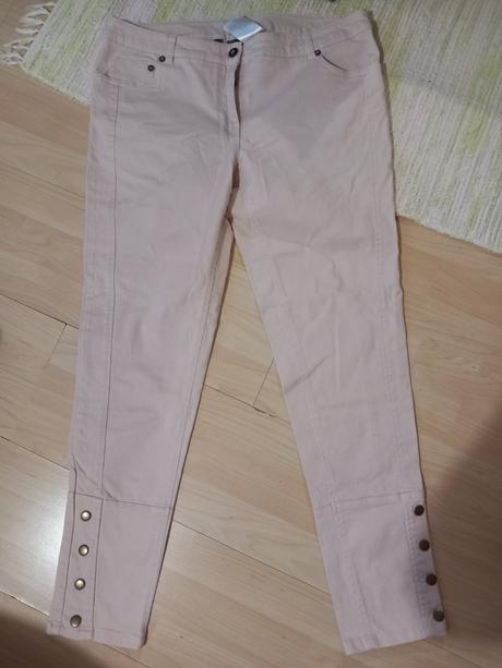 Krasne pudrovoruzove nohavice, bonprix,42