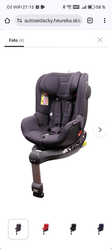 Avova autosedačka do 25kg, 
