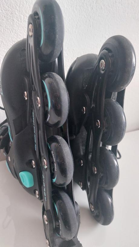 Korčule 2v1 raven pulse black/cyan, 33