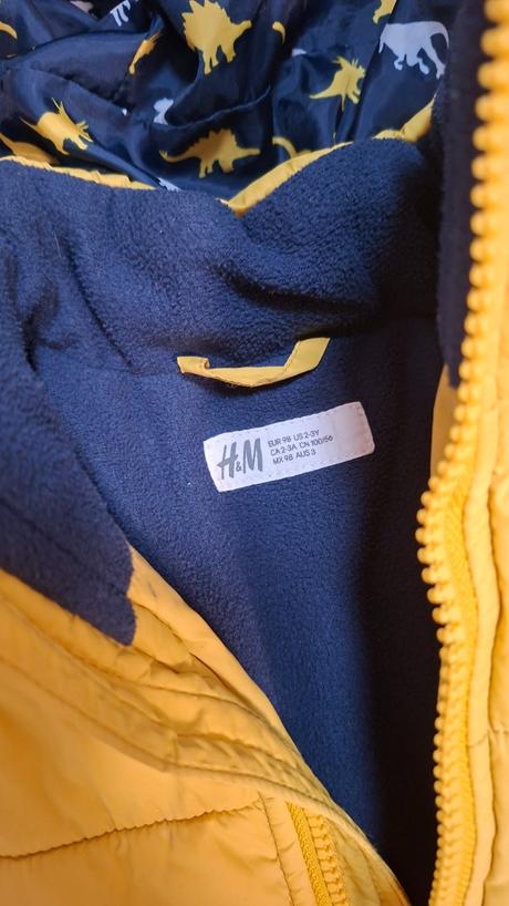 H&m krasna zimná bunda vel.98 (2-3r.), h&m,98