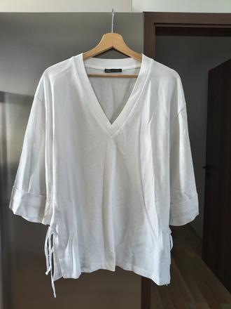 Zara bavlnený maxi oversize top, zara,l / m