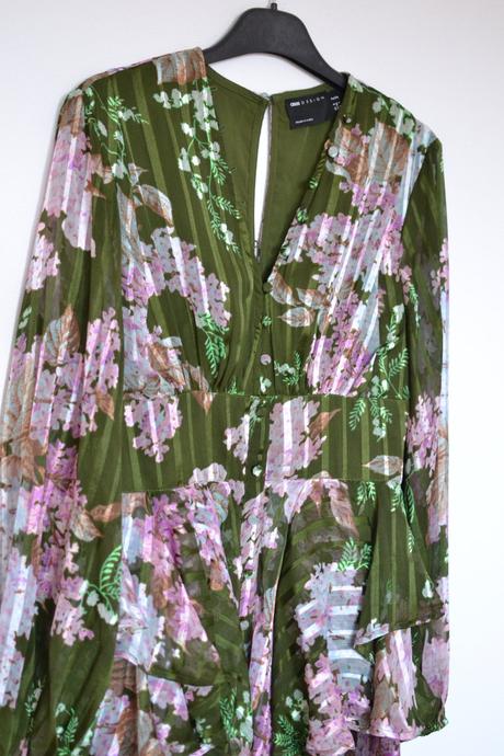 Zelené kvetované šaty 36, 36