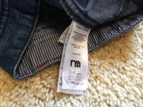 Krásne riflove kratasky mothcare, mothercare,104