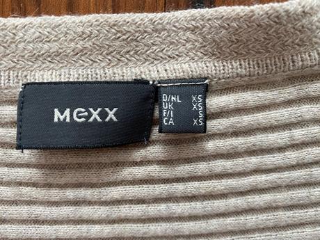 Béžový pulover s v výstrihom, mexx,xs