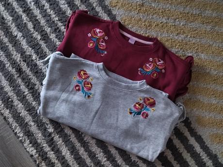 Zateplená mikinka s kvetinkami, dopodopo,128