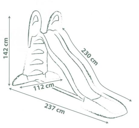 Šmykľavka toboggan xl smoby  a vodou, 