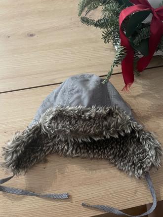 Čiapka s kožušinou, h&m,68