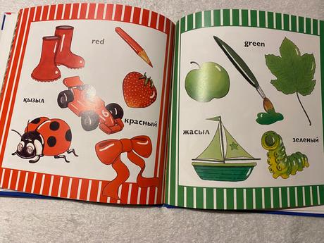 Krásna rusko anglická kniha farby colours tuster c,