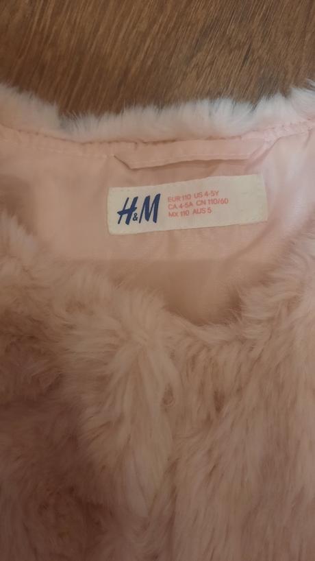 Kožušinové bolerko, h&m,110