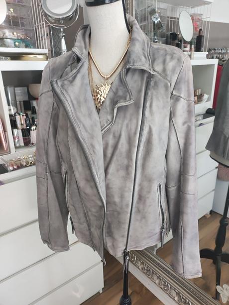 Kožená dámska bunda comma, l