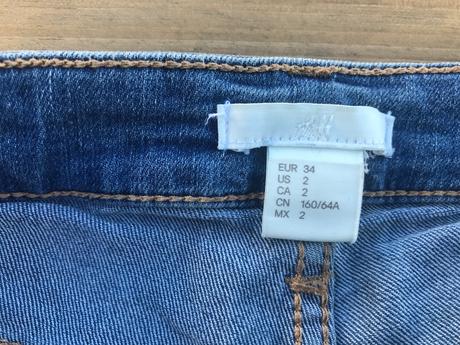 Riflové kraťasy, h&m,34
