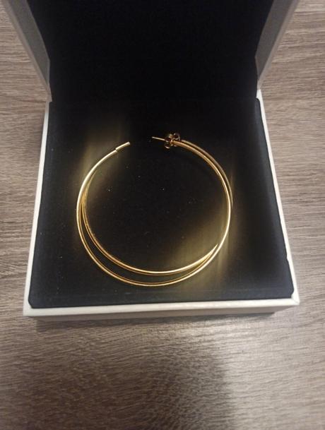 Pandora pozlátené náušnice, pandora