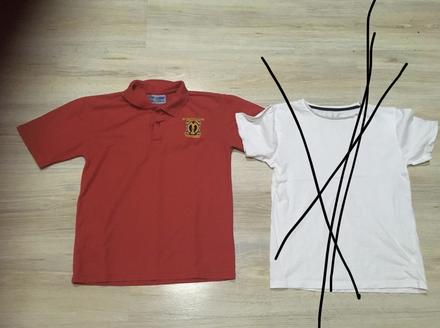 Tricko červene 10/11r, 140