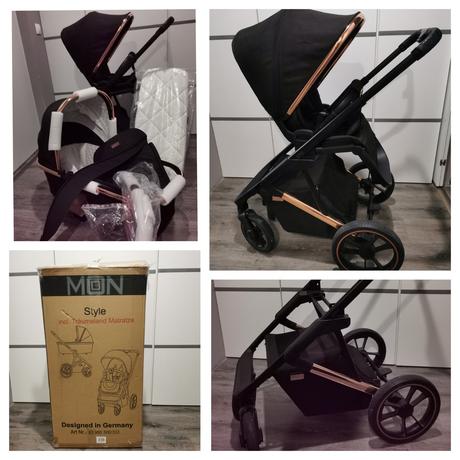 Kombinovaný kočík moon style rosé, moon,moon style