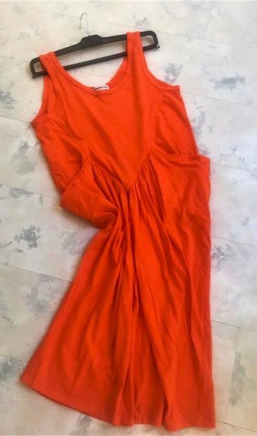 Bavlnené tričkové plážové šaty m/l, l