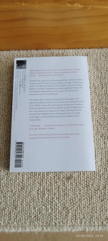 Malcom bradbury - the history man, 