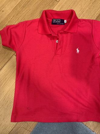 Polo detské ružové tricko s golierom velk.l, ralph lauren,128