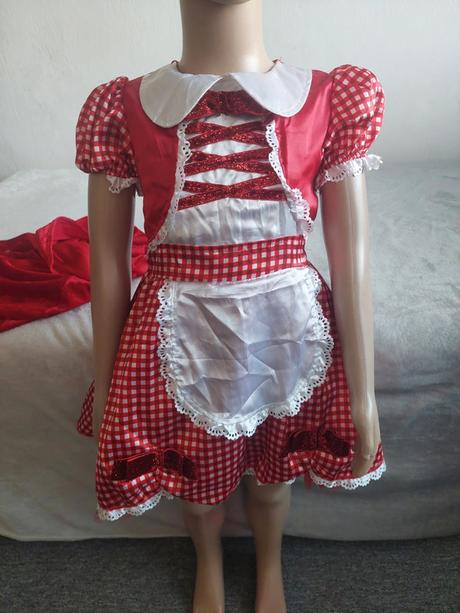 Červená čiapočka karnevalový komplet kostým 104-11,