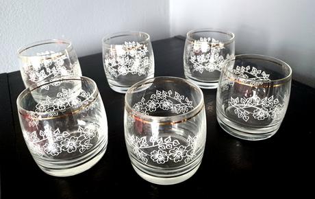 6 x starý pohár 2dcl, 