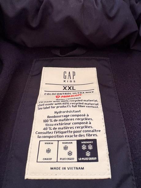 Gap tepla zimna bunda dlha, gap,152