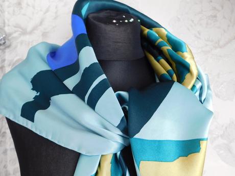 Barbara kracht luxusna hodvabna šatka, l