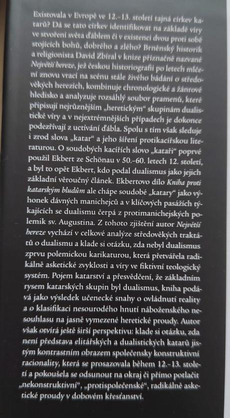 David zbiral-největší hereze, 