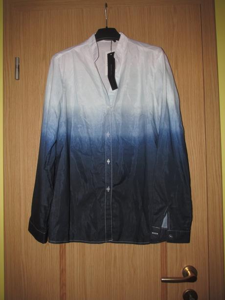 Modro biela blúzka s visačkou v. 42, 42