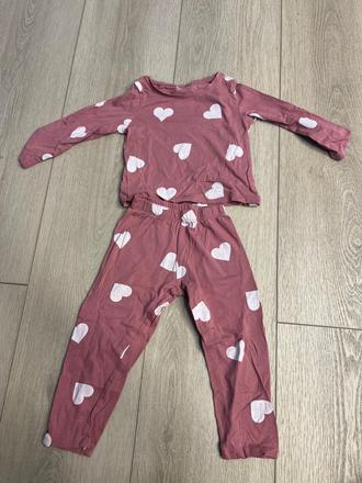 Pyžamo so srdiečkami, h&m,92