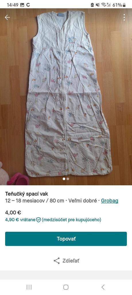 Teňučký spací vak, the gro company (grobag)