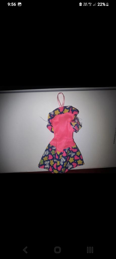 Šaty pre barbie vintage, 